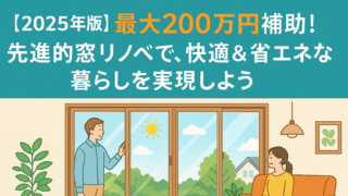 【2025年版】最大200万円補助！先進的窓リノベで、快適＆省エネな暮らしを実現しよう